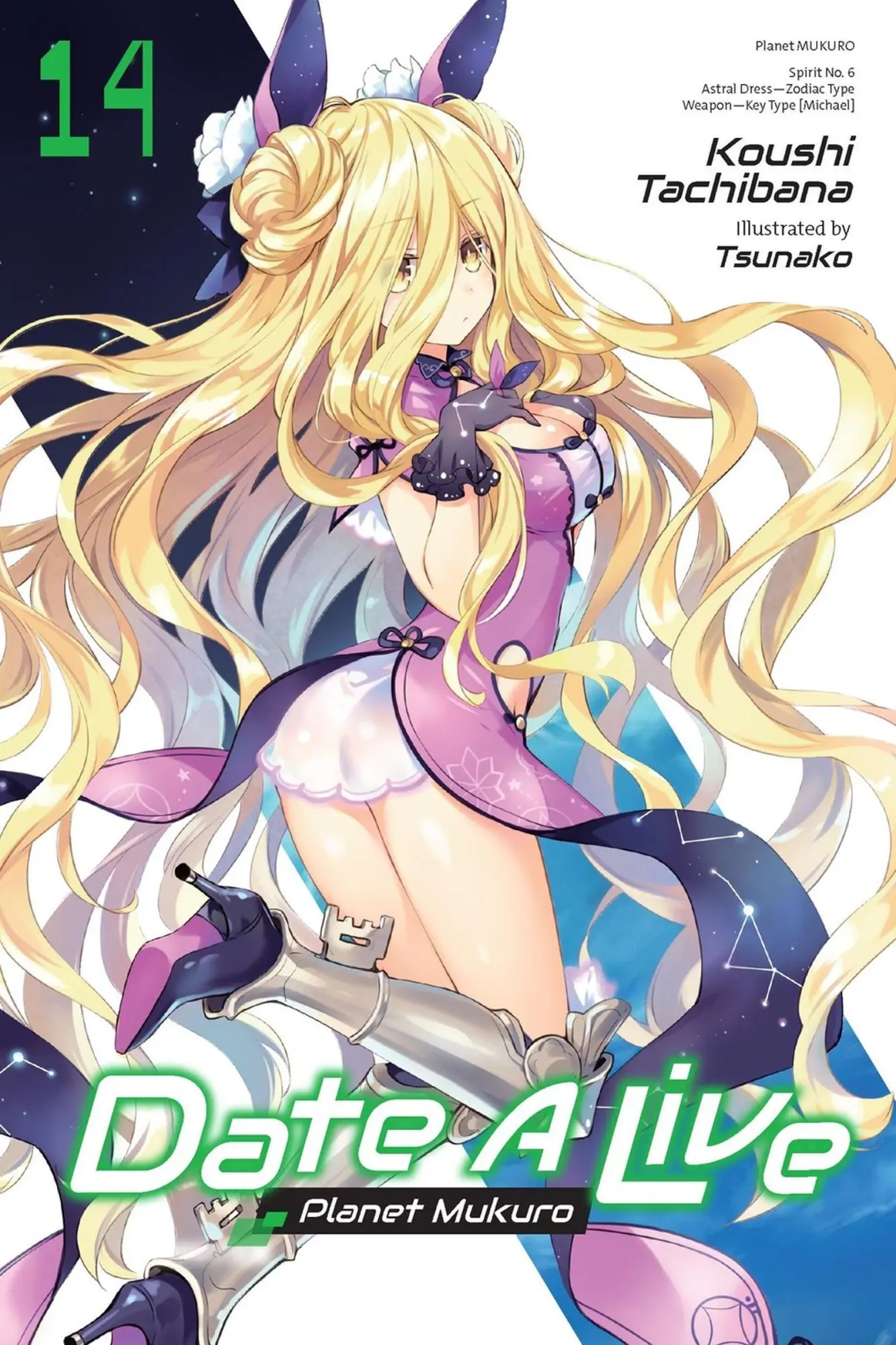 Cover: 9781975372392 | Date a Live, Vol. 14 (Light Novel) | Planet Mukuro | Koushi Tachibana