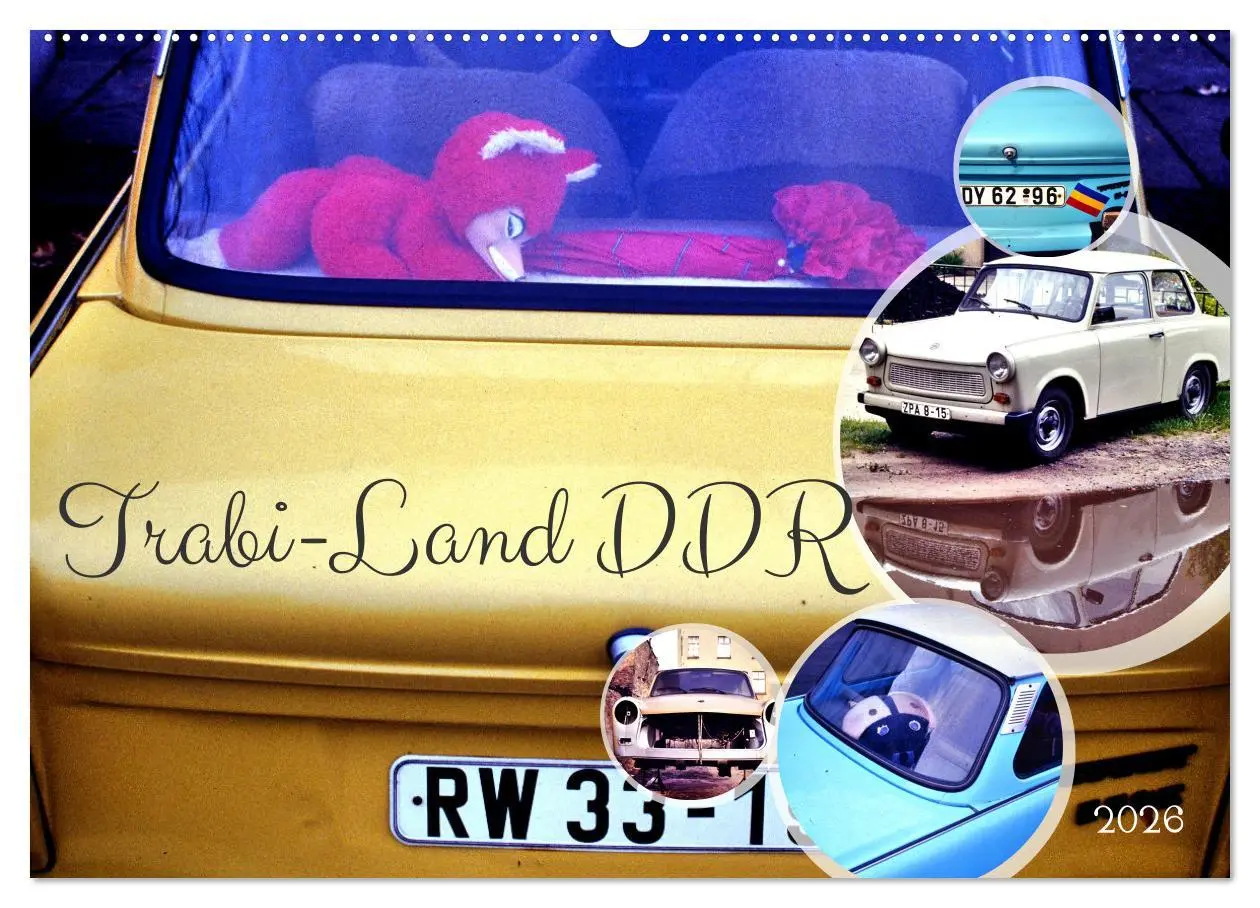 Cover: 9783457302392 | Trabi-Land DDR (Wandkalender 2026 DIN A2 quer), CALVENDO...