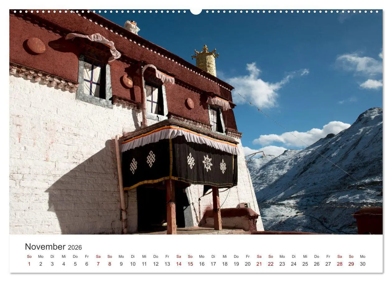 Bild: 9783457472392 | Tibet - Kloster und Landschaft (Wandkalender 2026 DIN A2 quer),...