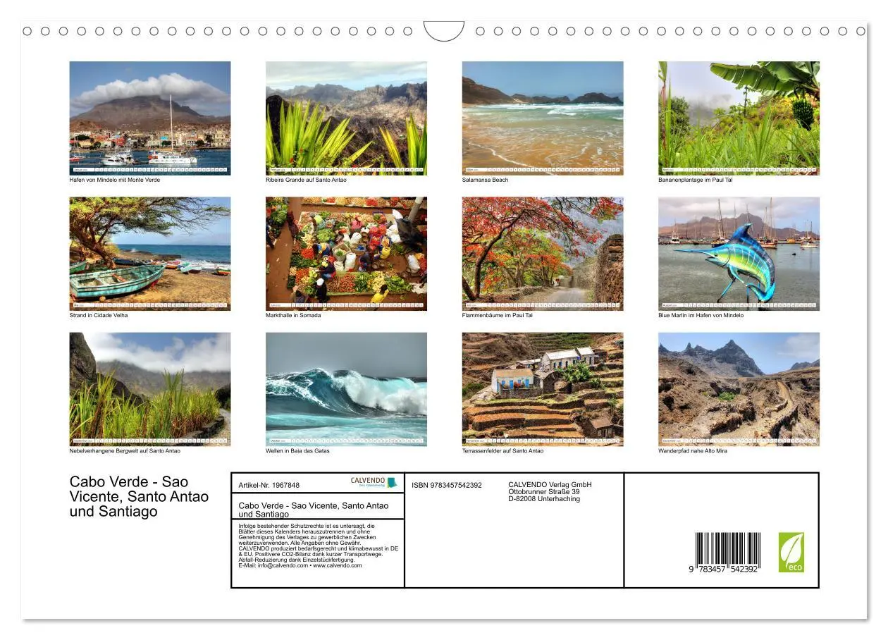 Bild: 9783457542392 | Cabo Verde - Sao Vicente, Santo Antao und Santiago (Wandkalender...