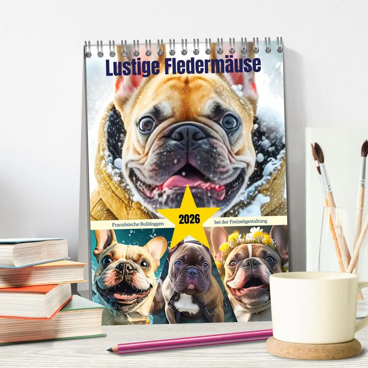 Bild: 9783516322392 | Lustige Fledermäuse. Französische Bulldoggen bei der...
