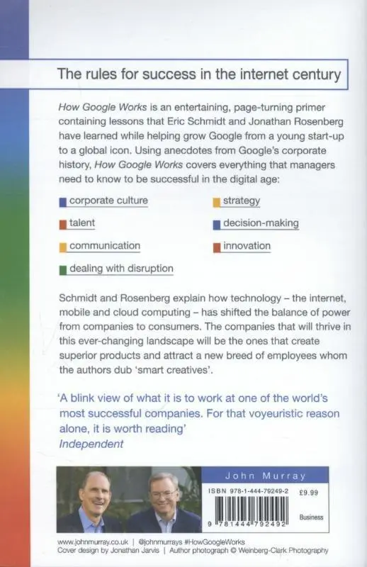 Rückseite: 9781444792492 | How Google Works | Eric Schmidt (u. a.) | Taschenbuch | XIV | Englisch