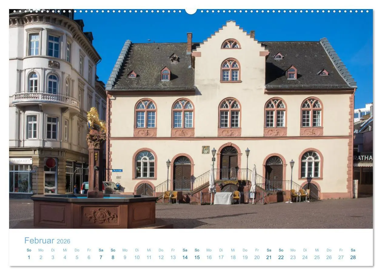 Bild: 9783457912492 | Daheim in Wiesbaden (Wandkalender 2026 DIN A2 quer), CALVENDO...