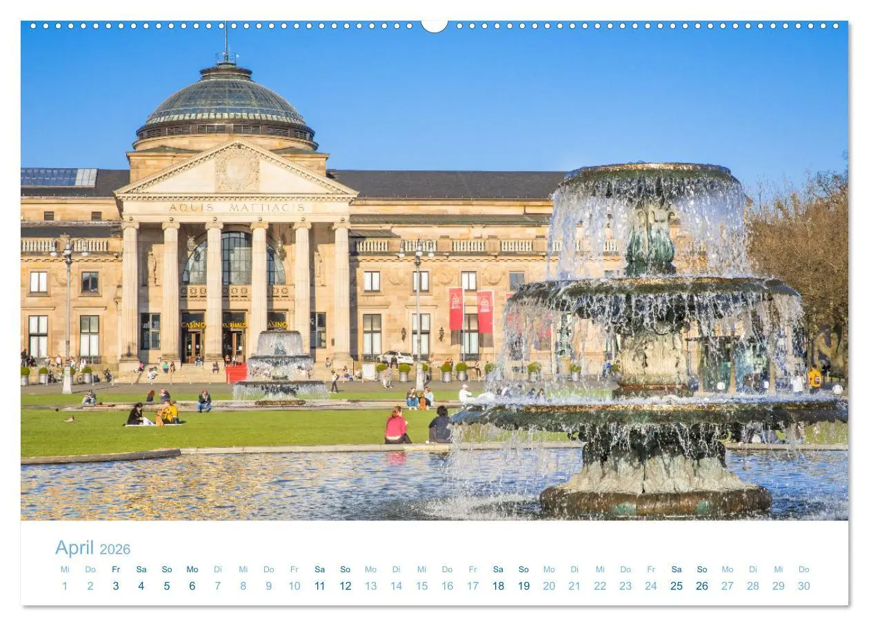 Bild: 9783457912492 | Daheim in Wiesbaden (Wandkalender 2026 DIN A2 quer), CALVENDO...