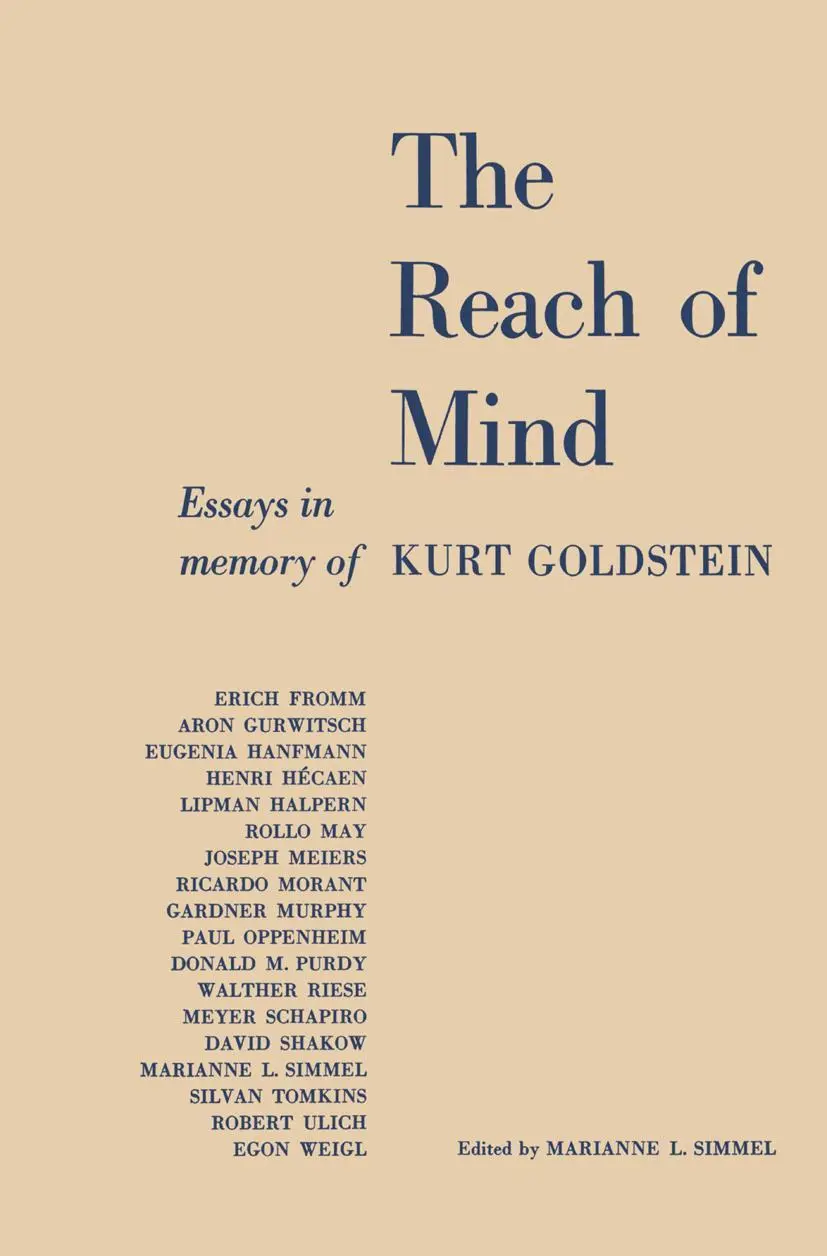 Cover: 9783662392492 | The Reach of Mind | Essays in Memory of Kurt Goldstein | Goldstein