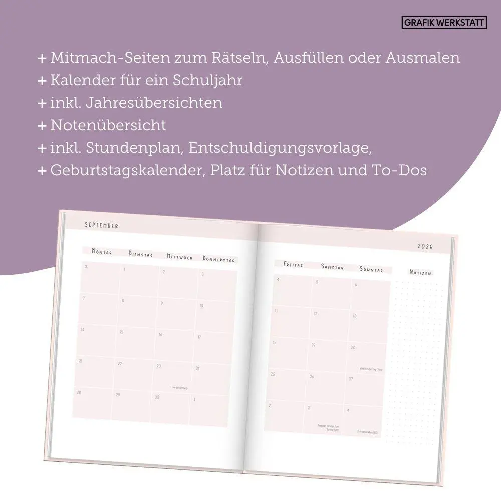 Bild: 9783986362492 | Schülerkalender 2026 / 2027 Das wird mein Jahr | Original | Buch