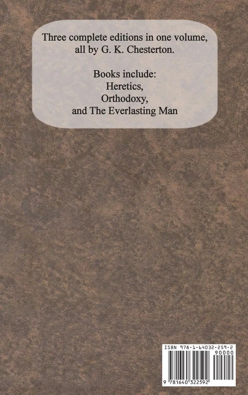 Rückseite: 9781640322592 | Chesterton Apologetics Set - Heretics, Orthodoxy, and The...