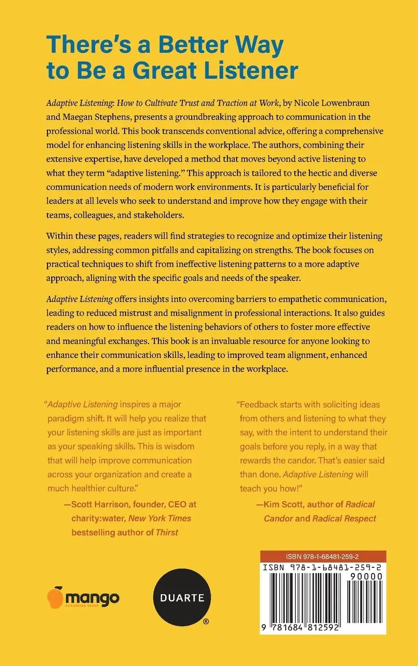 Rückseite: 9781684812592 | Adaptive Listening | Maegan Stephens (u. a.) | Buch | Englisch | 2024