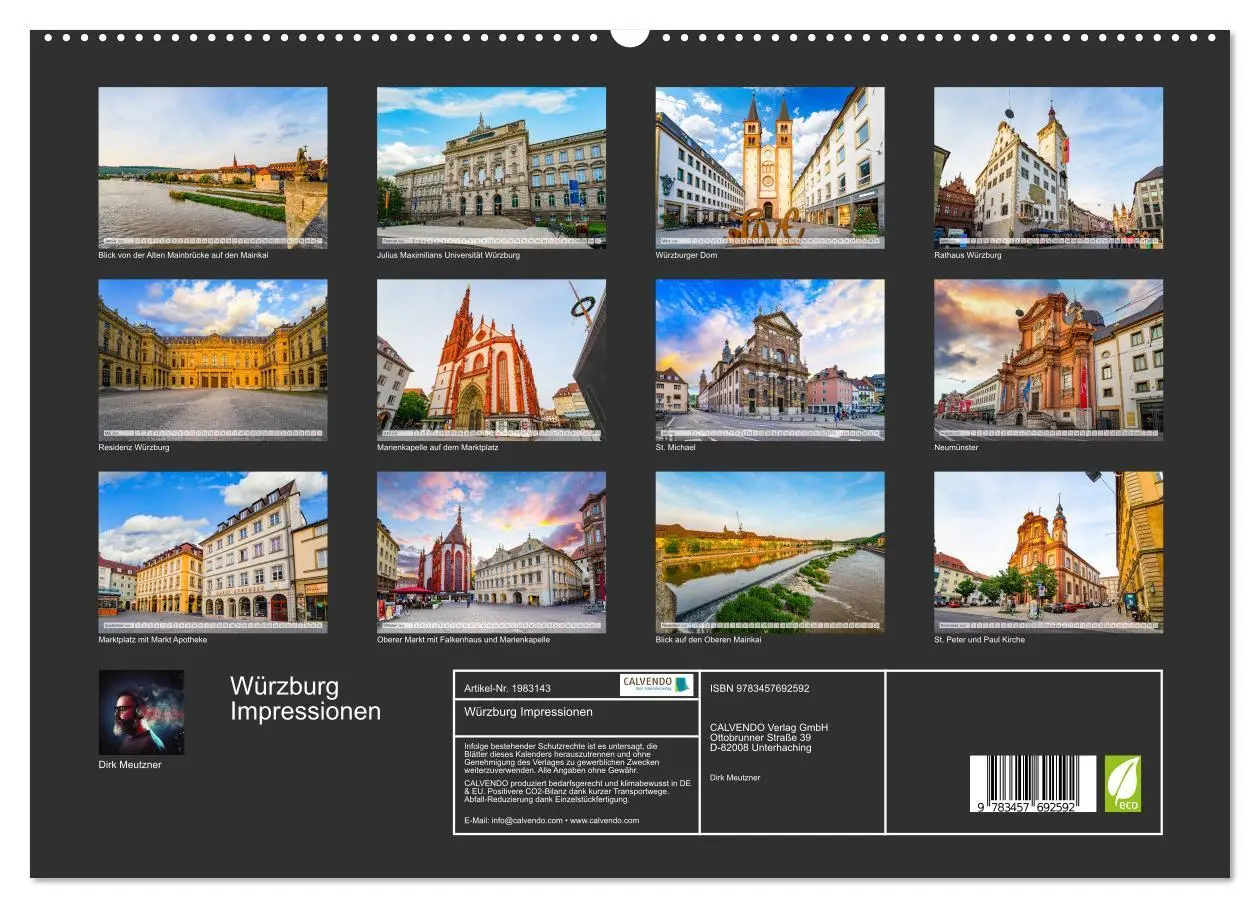 Bild: 9783457692592 | Würzburg Impressionen (hochwertiger Premium Wandkalender 2026 DIN...