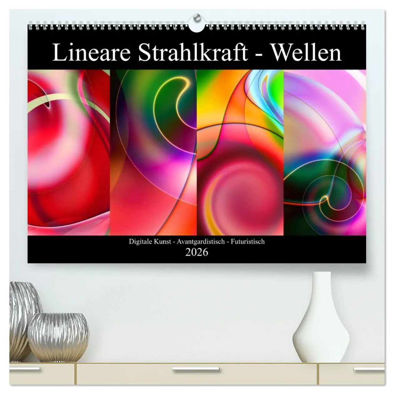 Cover: 9783457762592 | Lineare Strahlkraft - Wellen, Digitale Kunst (hochwertiger Premium...
