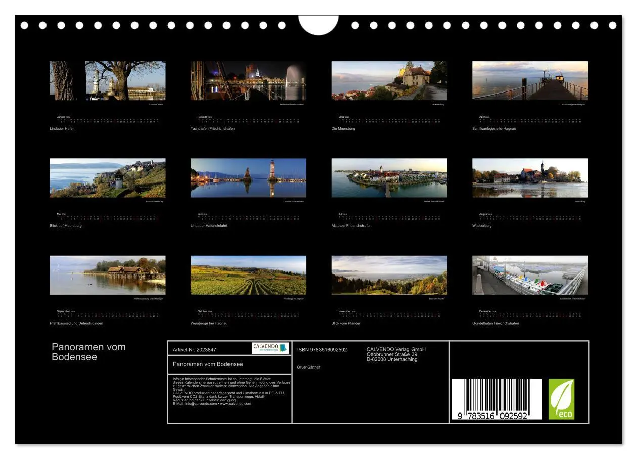 Bild: 9783516092592 | Panoramen vom Bodensee (Wandkalender 2026 DIN A4 quer), CALVENDO...