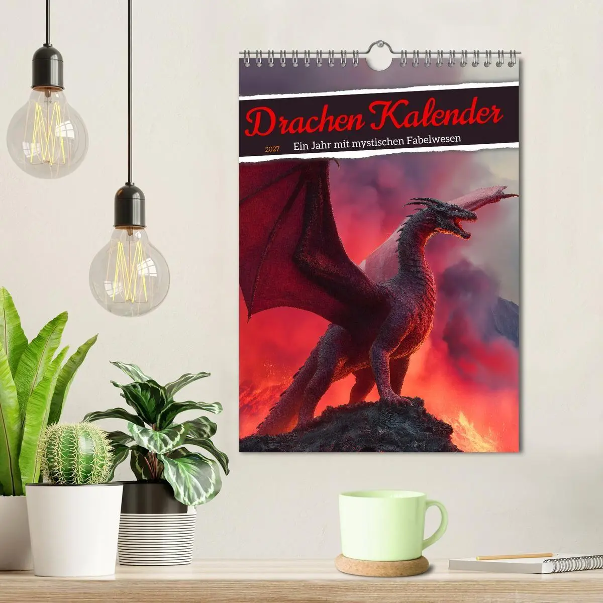 Bild: 9783516852592 | Drachen Kalender - ein Jahr mit mystischen Fabelwesen (Wandkalender...
