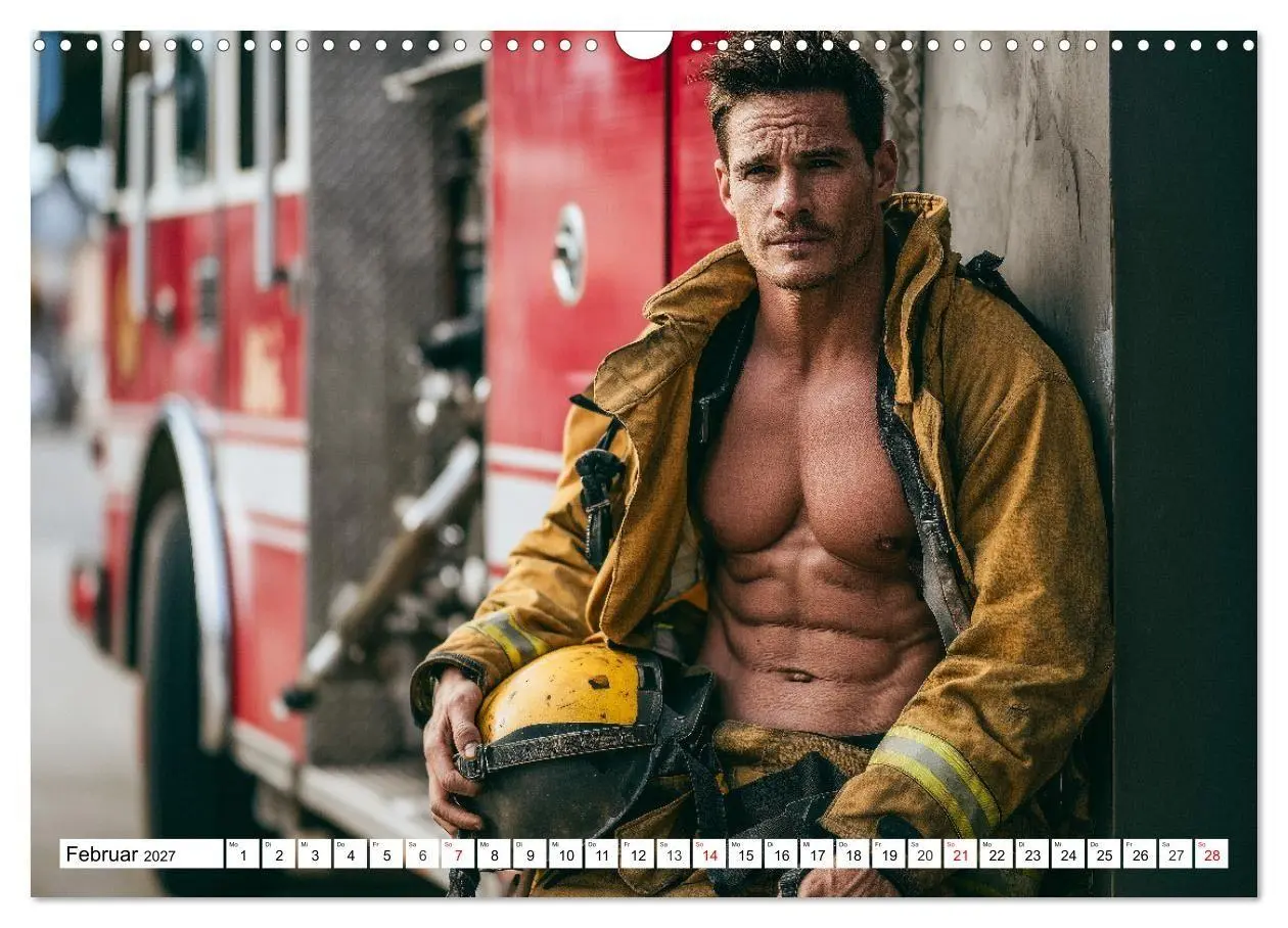 Bild: 9783516922592 | Feuerwehrmänner - Sexy Körper und heiße Flammen (Wandkalender 2027...
