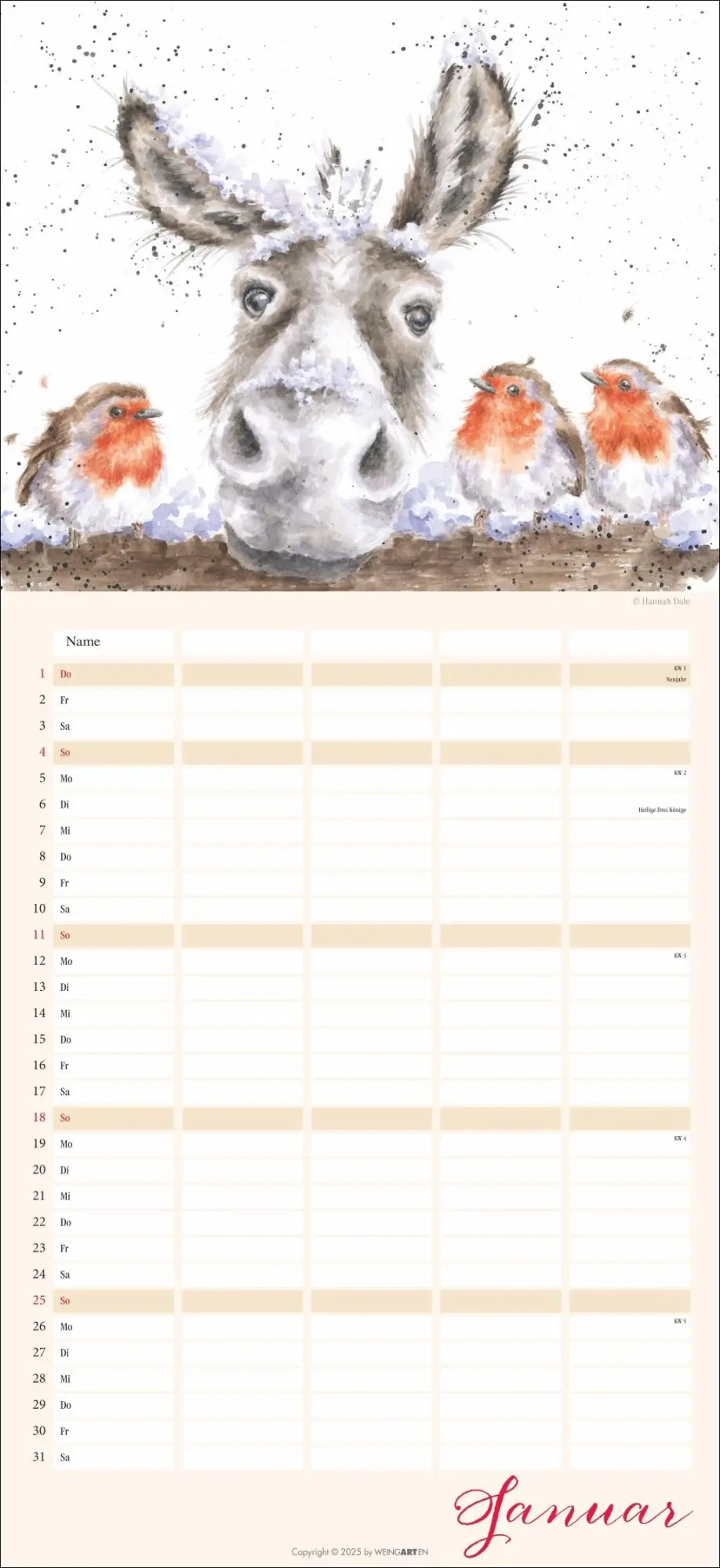 Bild: 9783839902592 | Happy Family Familienplaner 2026 | Hannah Dale | Kalender | 15 S.