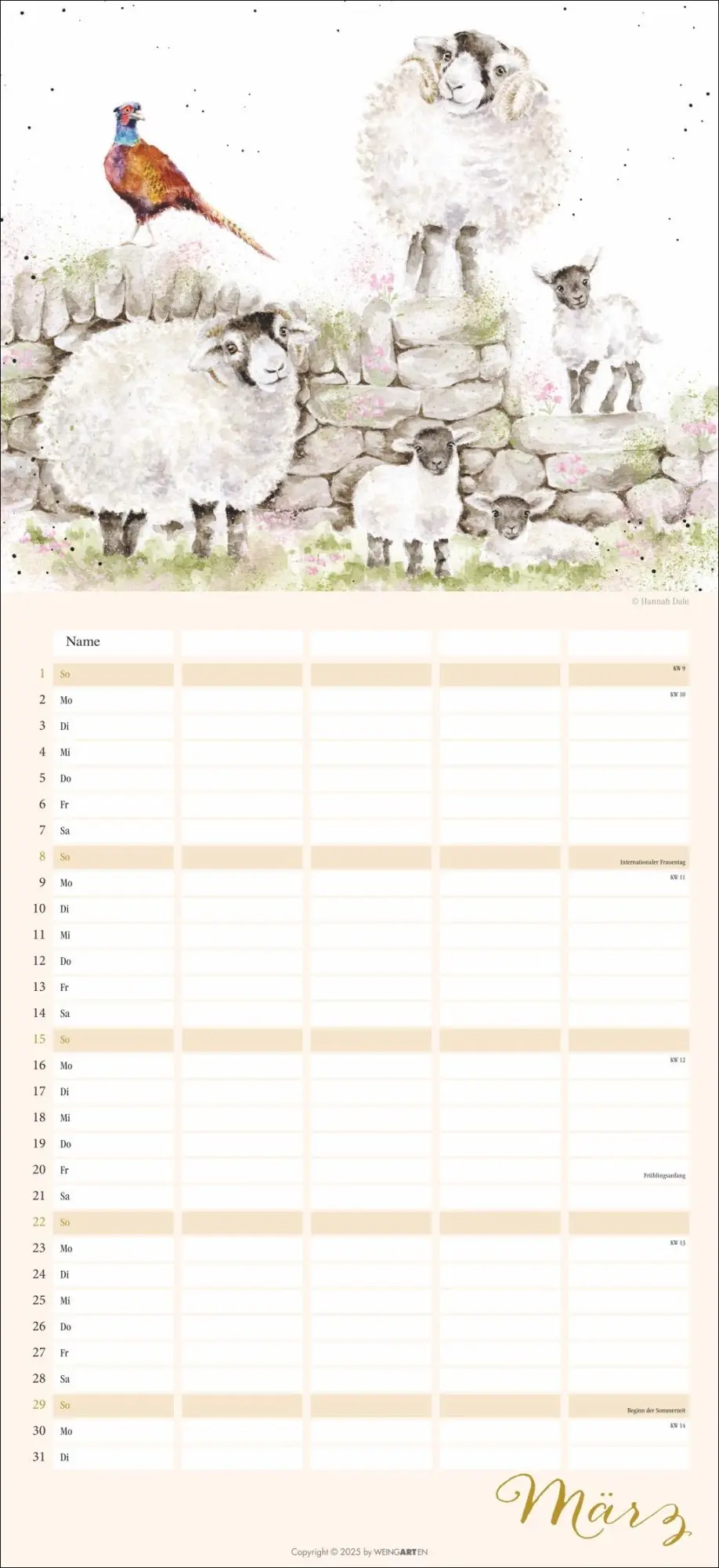 Bild: 9783839902592 | Happy Family Familienplaner 2026 | Hannah Dale | Kalender | 15 S.