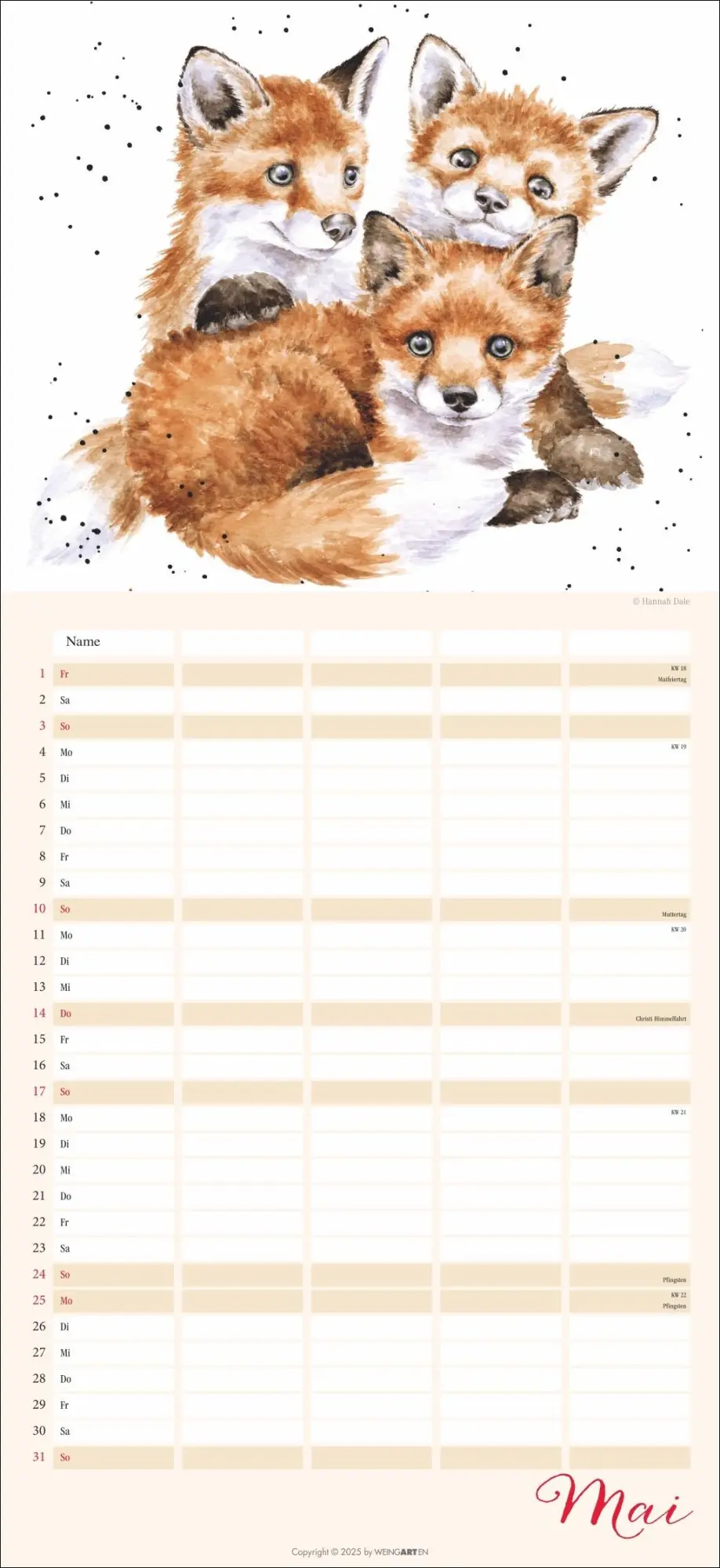 Bild: 9783839902592 | Happy Family Familienplaner 2026 | Hannah Dale | Kalender | 15 S.