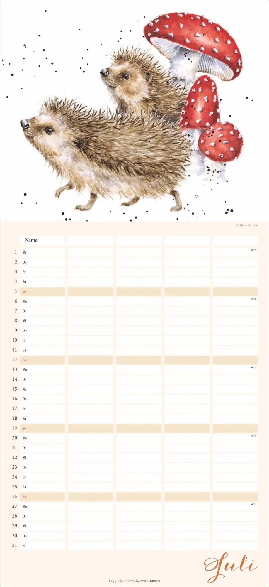 Bild: 9783839902592 | Happy Family Familienplaner 2026 | Hannah Dale | Kalender | 15 S.