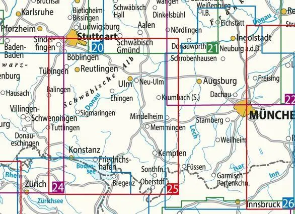 Bild: 9783969902592 | BVA ADFC Radtourenkarte Bodensee Schwäbische Alb 1:150.000 | Deutsch