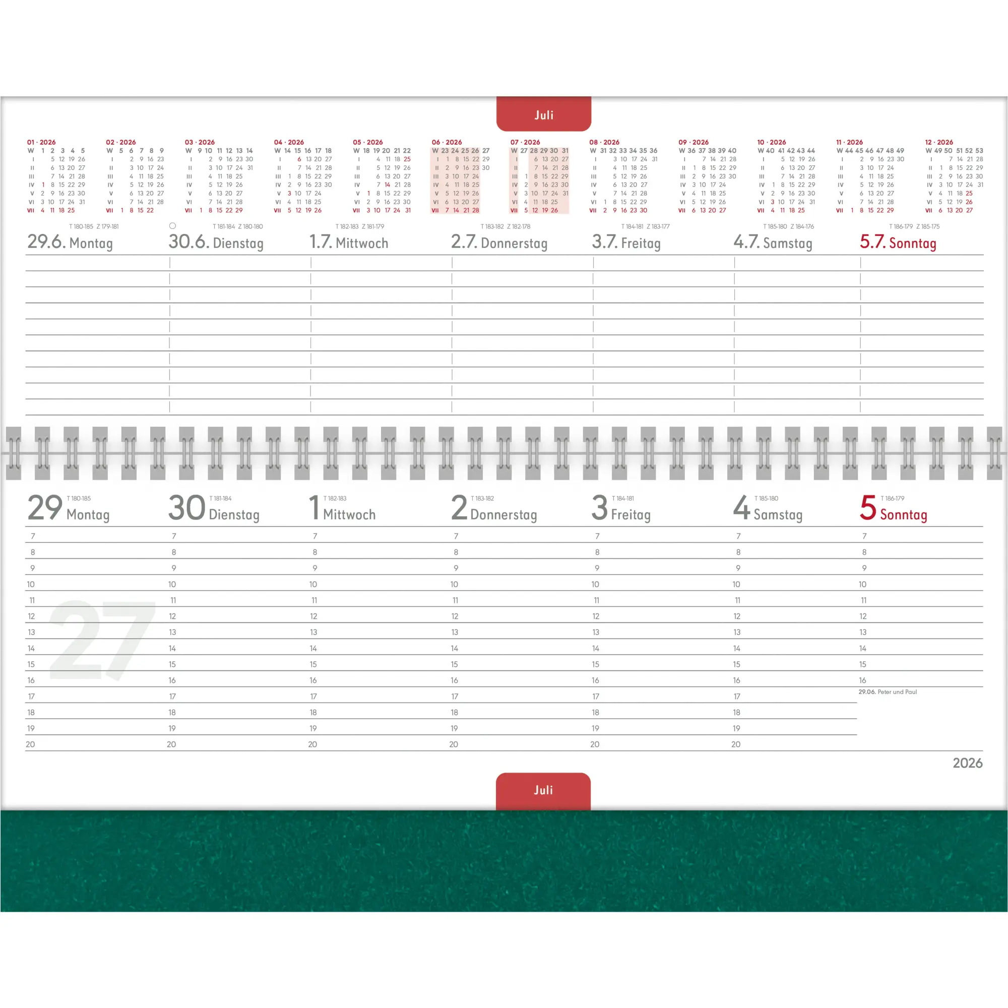 Bild: 4069095002692 | Tisch-Querkalender Nature Line Forest 2026 - Tisch-Kalender -...