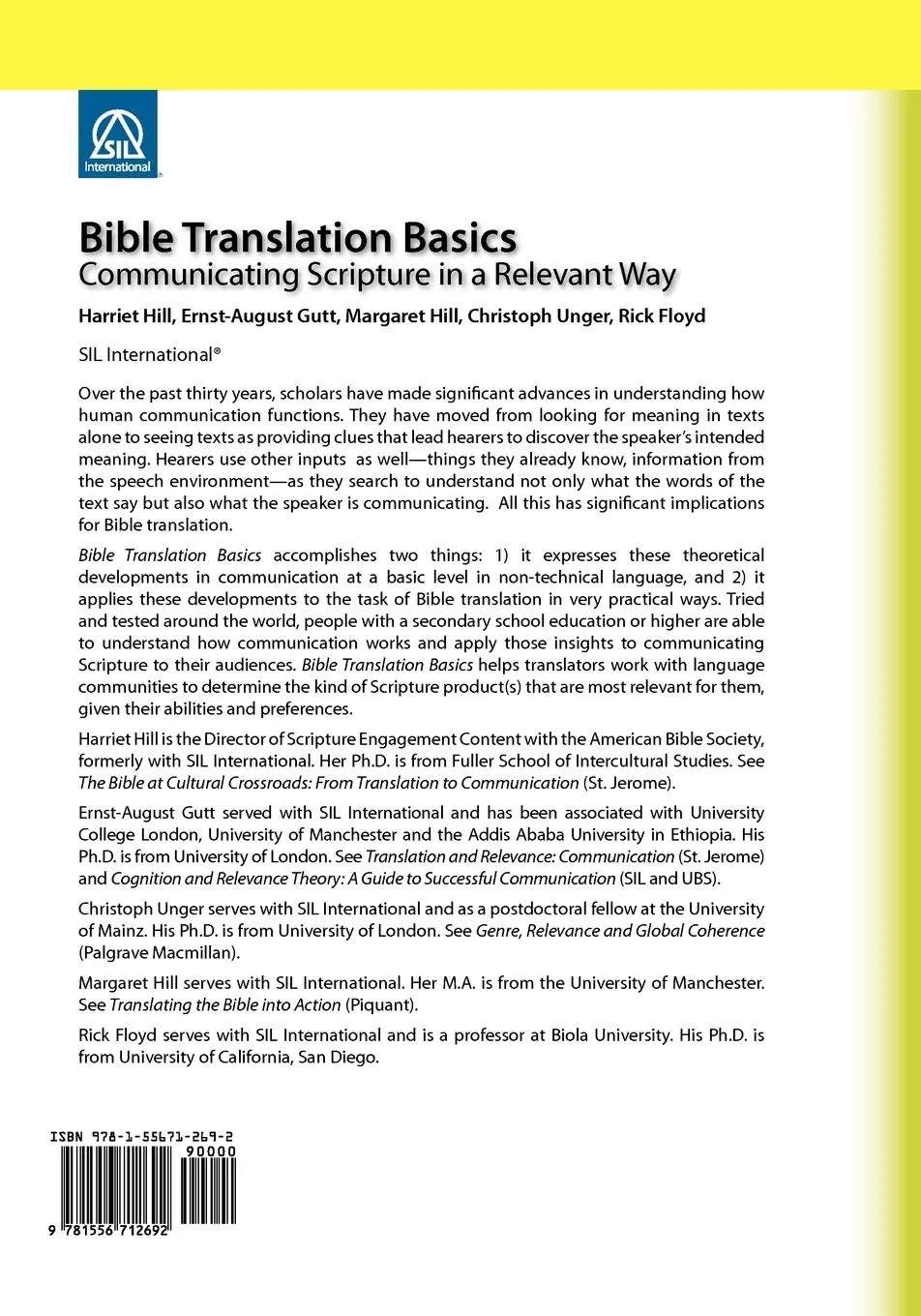 Rückseite: 9781556712692 | Bible Translation Basics | Communicating Scripture in a Relevant Way