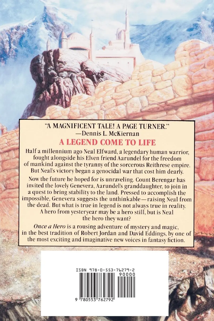 Rückseite: 9780553762792 | Once a Hero | A Fantasy Novel | Michael A. Stackpole | Taschenbuch