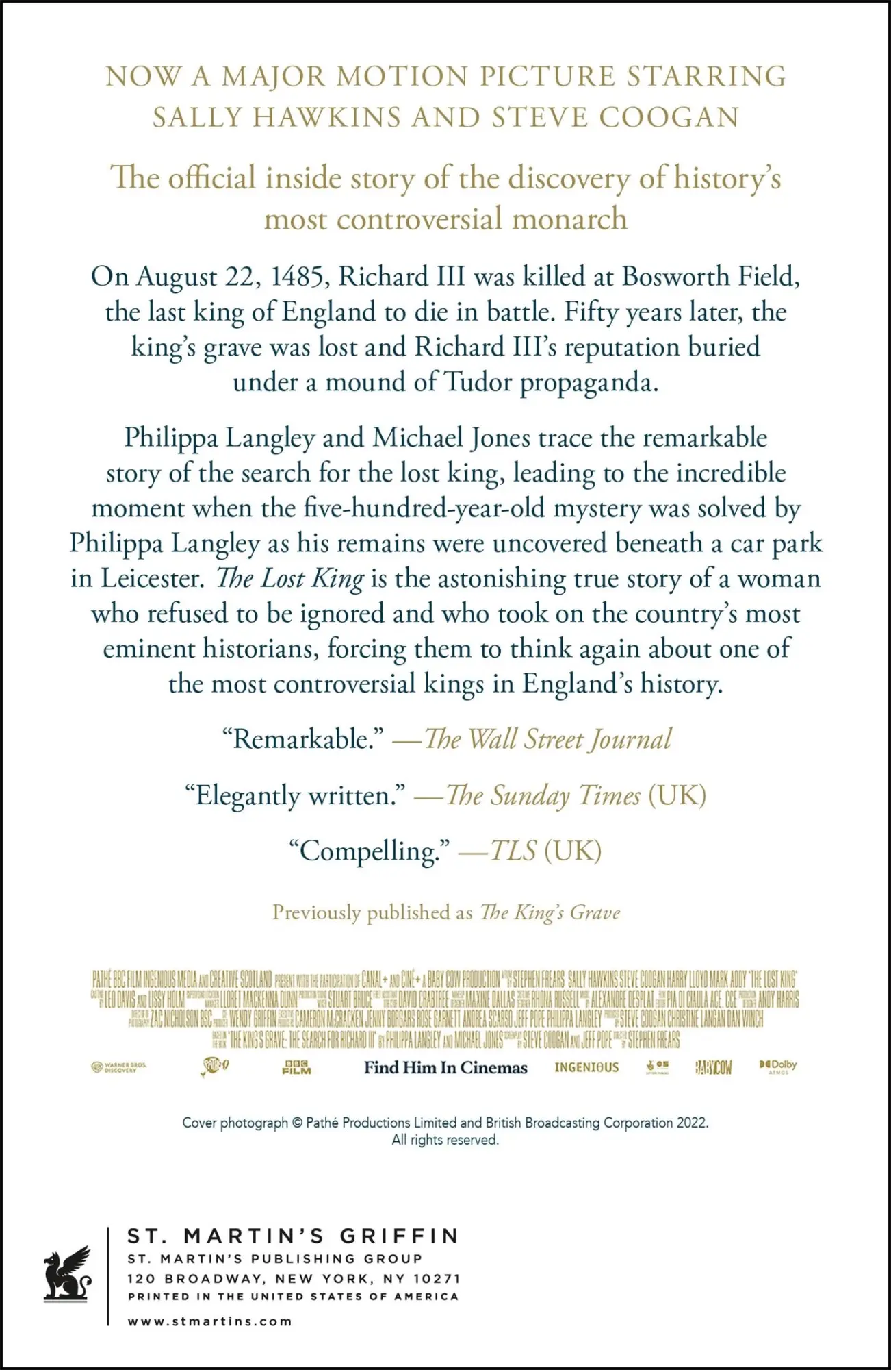 Rückseite: 9781250862792 | Lost King | Philippa Langley | Taschenbuch | Kartoniert / Broschiert