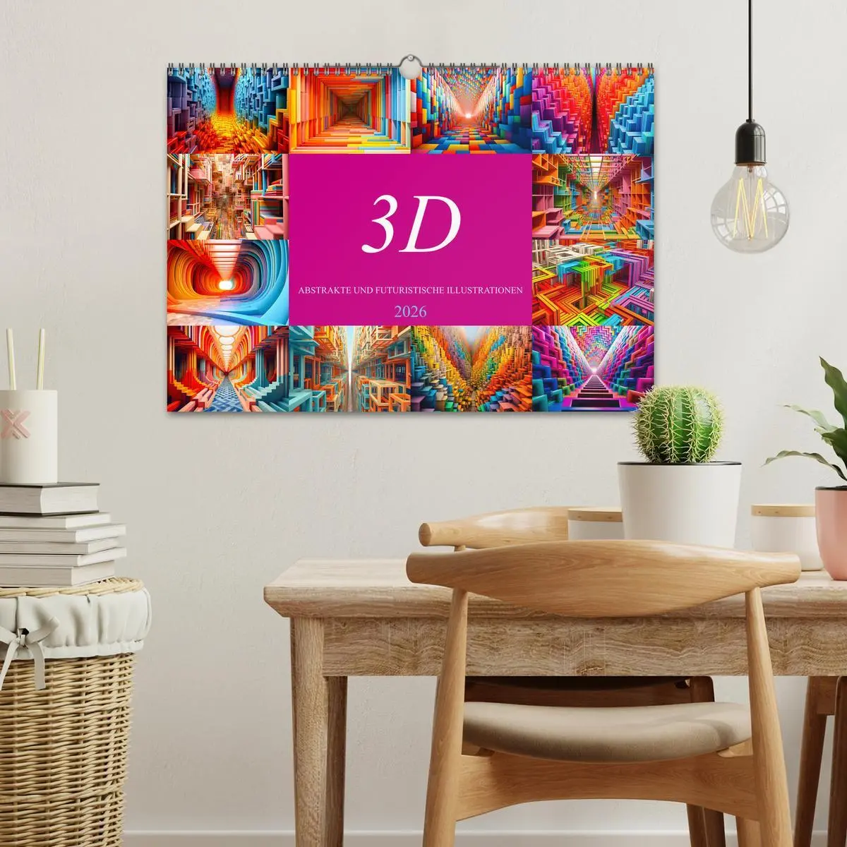 Bild: 9783457502792 | 3D - Abstrakte und futuristische Illustrationen (Wandkalender 2026...