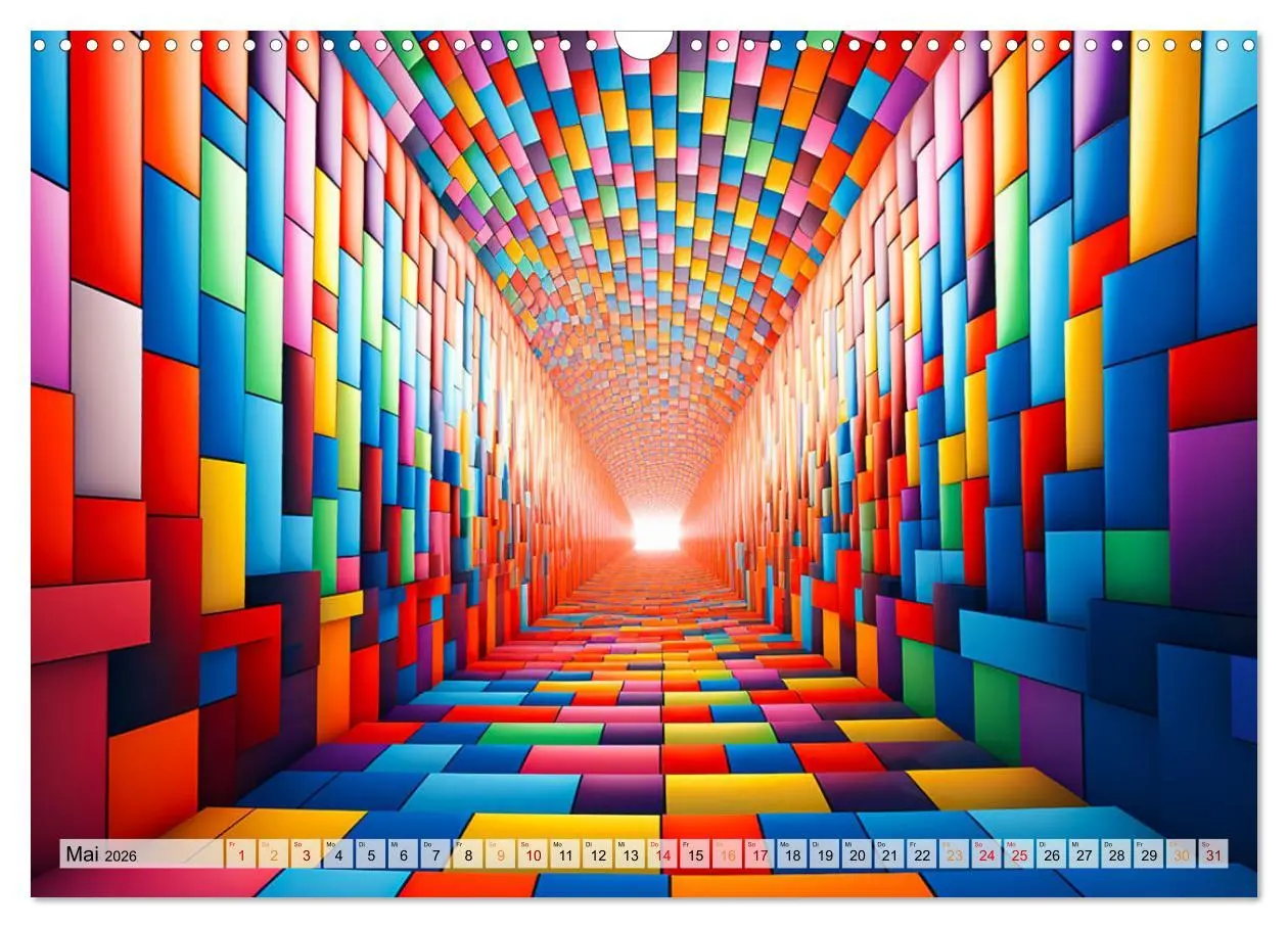 Bild: 9783457502792 | 3D - Abstrakte und futuristische Illustrationen (Wandkalender 2026...