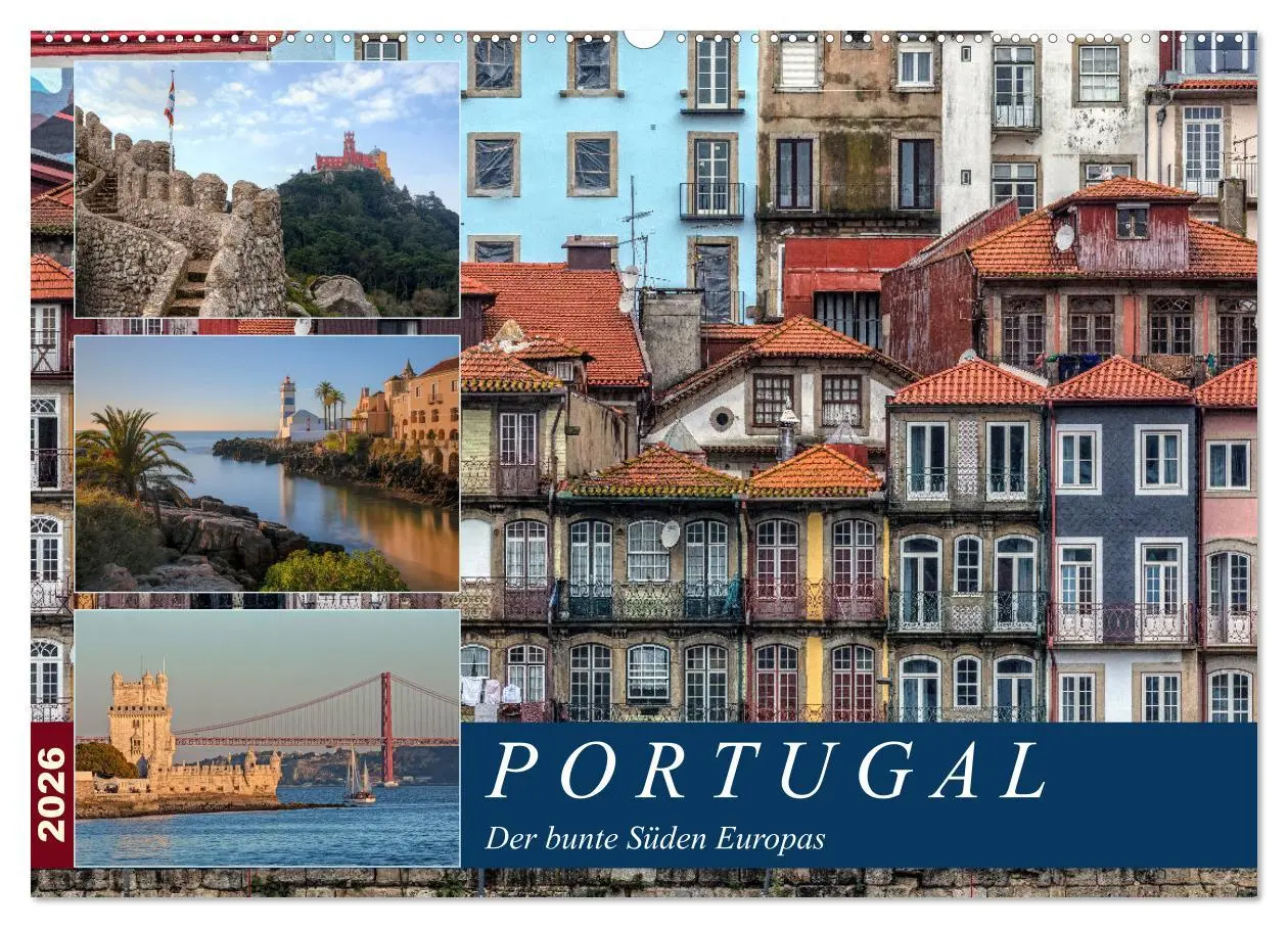 Cover: 9783457742792 | Portugal, der bunte Süden Europas (Wandkalender 2026 DIN A2 quer),...