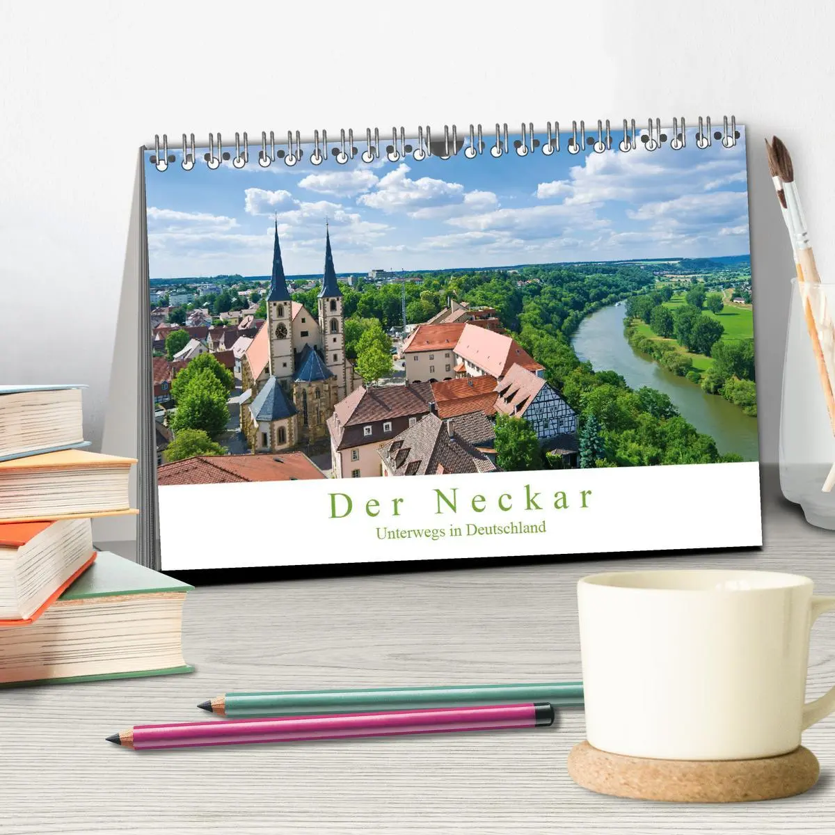 Bild: 9783516212792 | Der Neckar - Unterwegs in Deutschland (Tischkalender 2026 DIN A5...