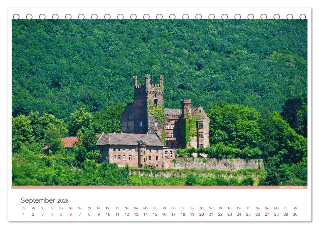 Bild: 9783516212792 | Der Neckar - Unterwegs in Deutschland (Tischkalender 2026 DIN A5...