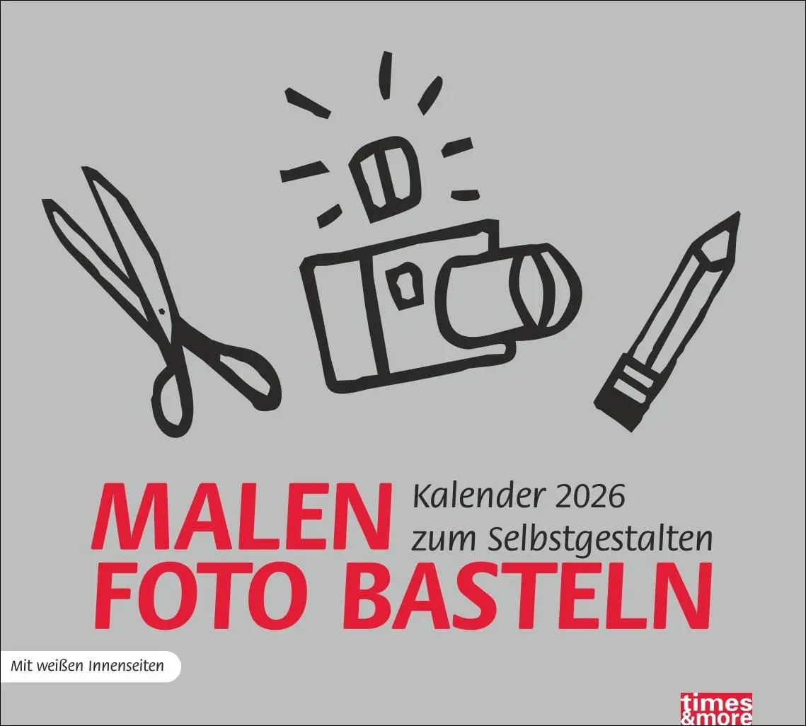 Cover: 9783756412792 | times&amp;more Bastelkalender silber 2026 | Heye | Kalender | 14 S. | 2026