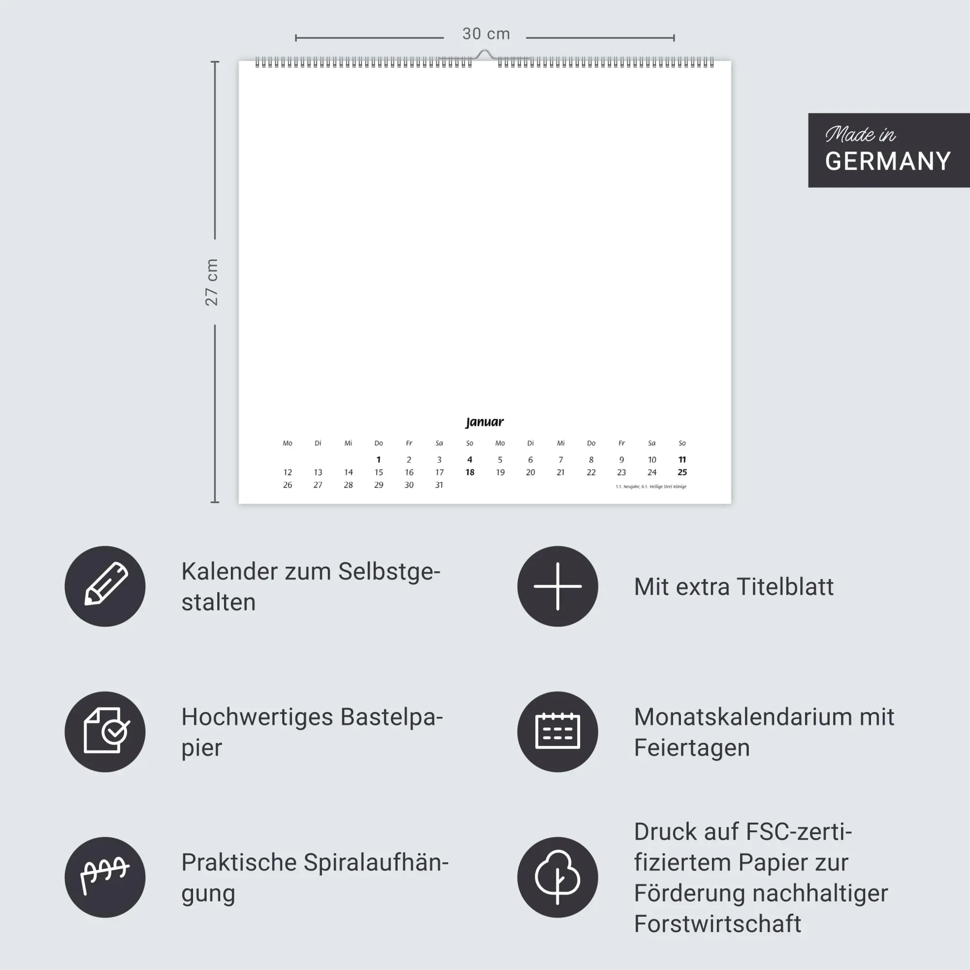 Bild: 9783756412792 | times&amp;more Bastelkalender silber 2026 | Heye | Kalender | 14 S. | 2026