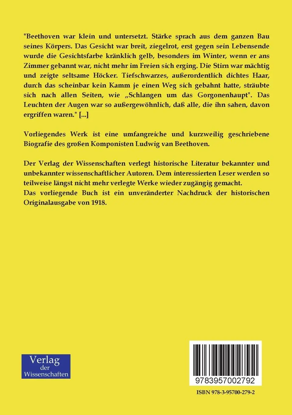 Rückseite: 9783957002792 | Ludwig van Beethoven | Romain Rolland | Taschenbuch | 152 S. | Deutsch