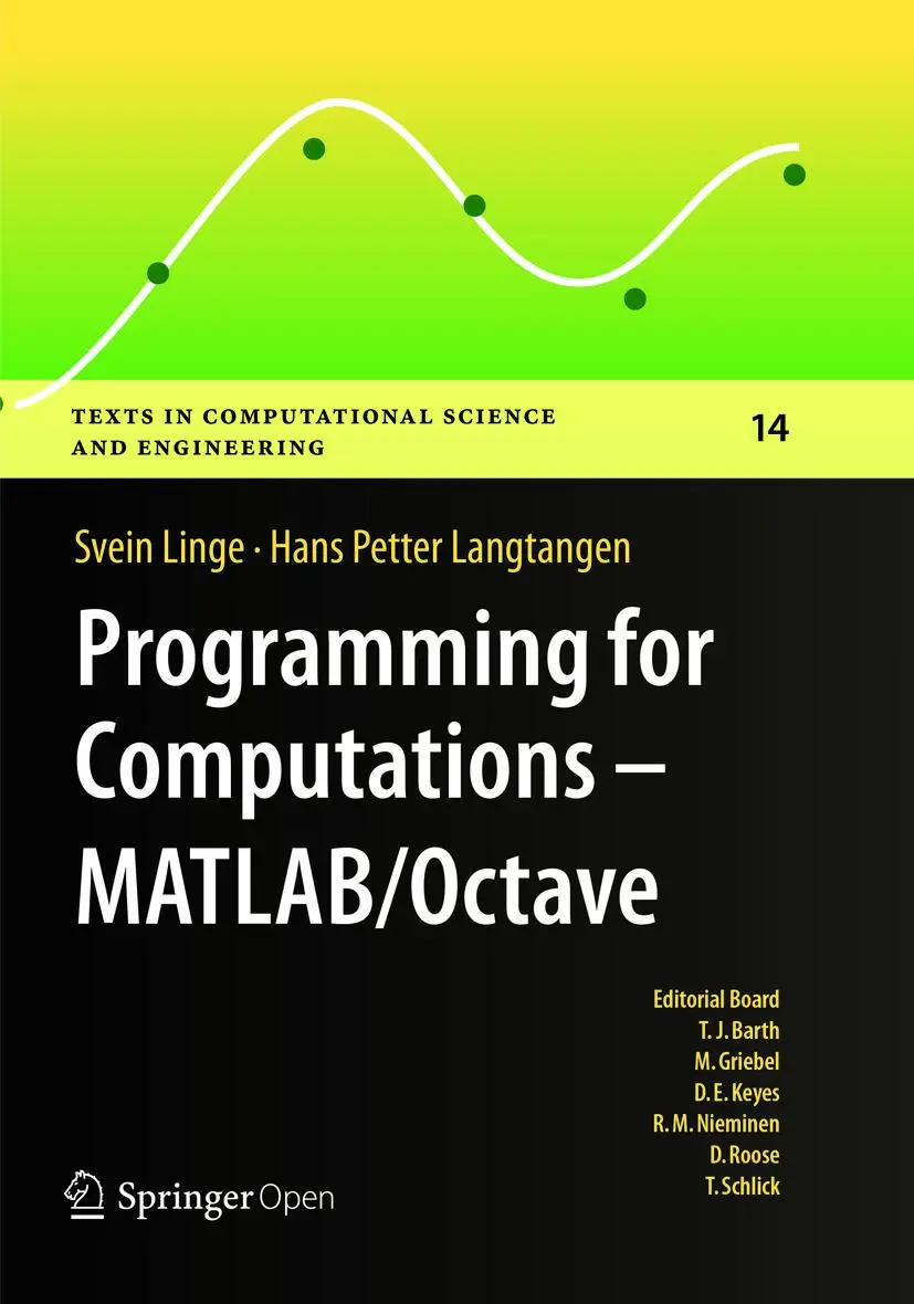 Cover: 9783319812892 | Programming for Computations - MATLAB/Octave | Langtangen (u. a.)