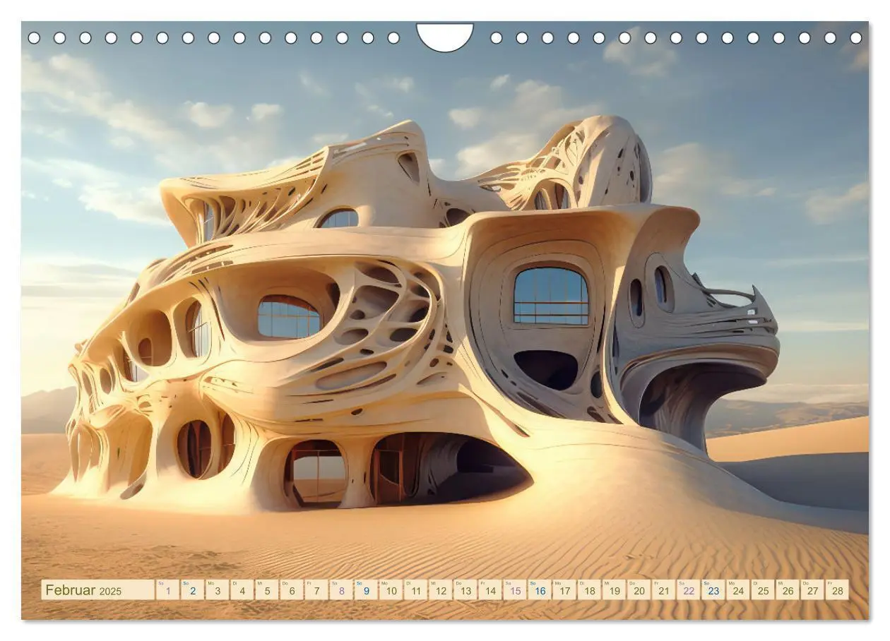 Bild: 9783383862892 | Exzentrische biomorphe Architektur (Wandkalender 2025 DIN A4 quer),...