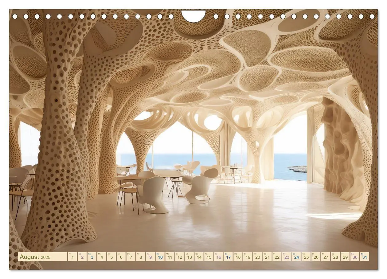 Bild: 9783383862892 | Exzentrische biomorphe Architektur (Wandkalender 2025 DIN A4 quer),...