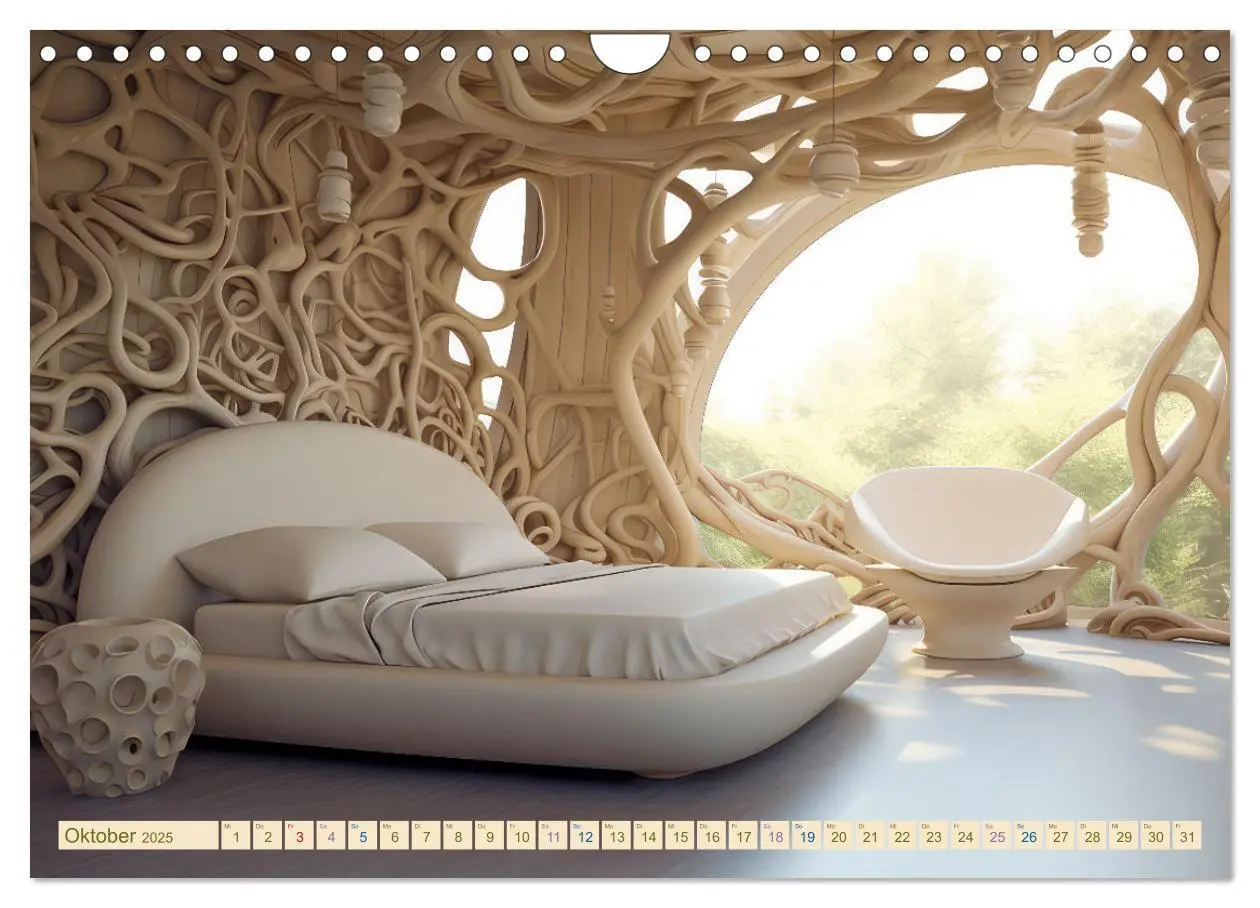Bild: 9783383862892 | Exzentrische biomorphe Architektur (Wandkalender 2025 DIN A4 quer),...