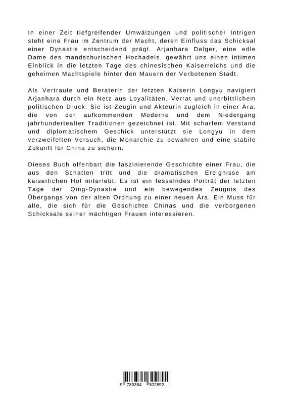 Rückseite: 9783384302892 | Longyu und das Ende der Qing-Dynastie | Die Macht hinter dem Thron