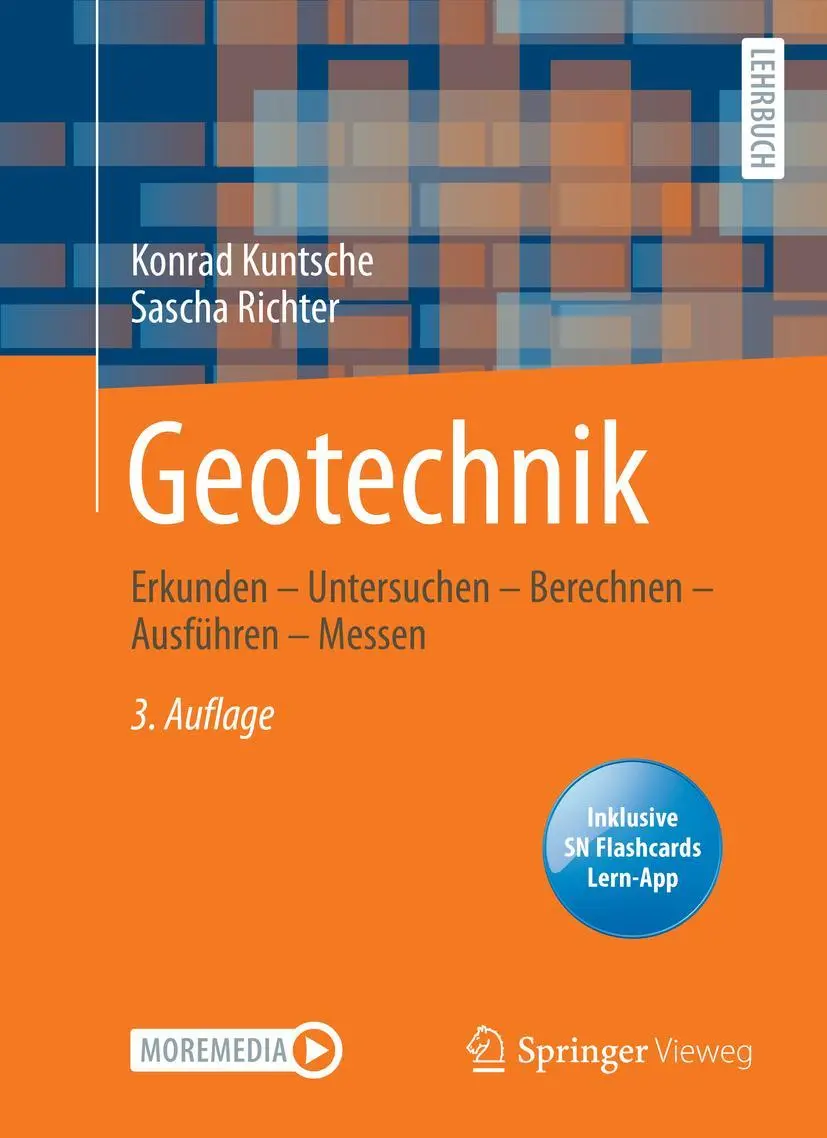 Cover: 9783658322892 | Geotechnik | Erkunden - Untersuchen - Berechnen - Ausführen - Messen Cover: 9783658322892 | Geotechnik | Erkunden - Untersuchen - Berechnen - Ausführen - Messen