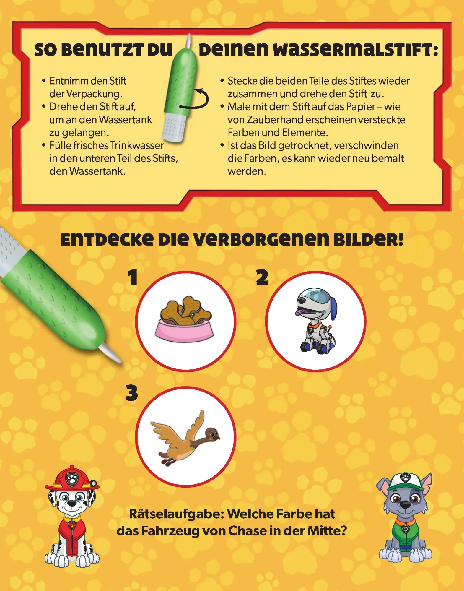 Bild: 9783849942892 | PAW Patrol Wasserzauber - einfach mit Wasser malen | Verlag | Buch