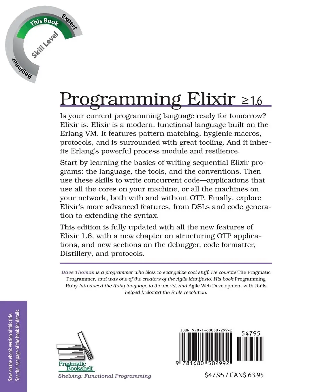 Rückseite: 9781680502992 | Programming Elixir &gt;= 1.6 | Functional &gt; Concurrent &gt; Pragmatic &gt; Fun