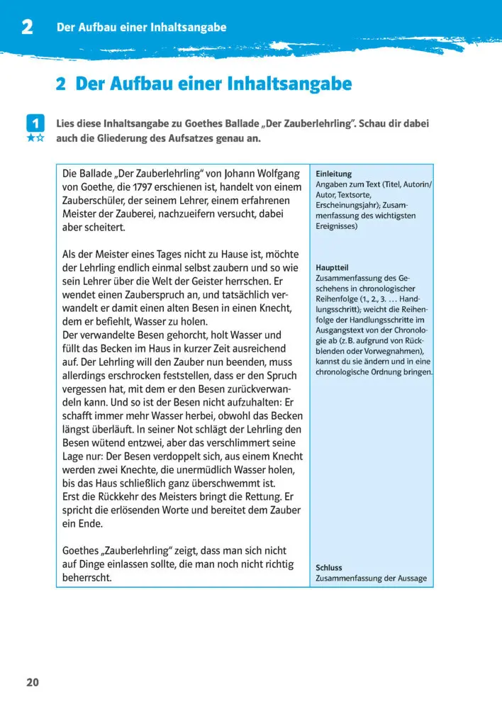 Bild: 9783129272992 | 10-Minuten-Training Deutsch Aufsatz Inhaltsangabe 6. - 8. Klasse