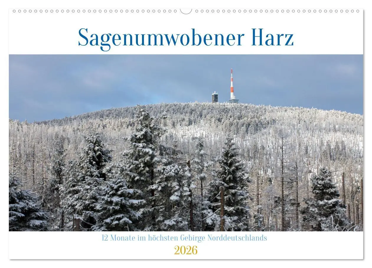 Cover: 9783457272992 | Sagenumwobener Harz (Wandkalender 2026 DIN A2 quer), CALVENDO...