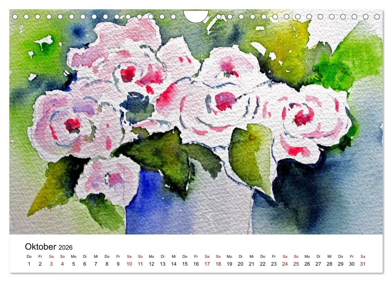 Bild: 9783457892992 | Blütenduft Aquarelle (Wandkalender 2026 DIN A4 quer), CALVENDO...