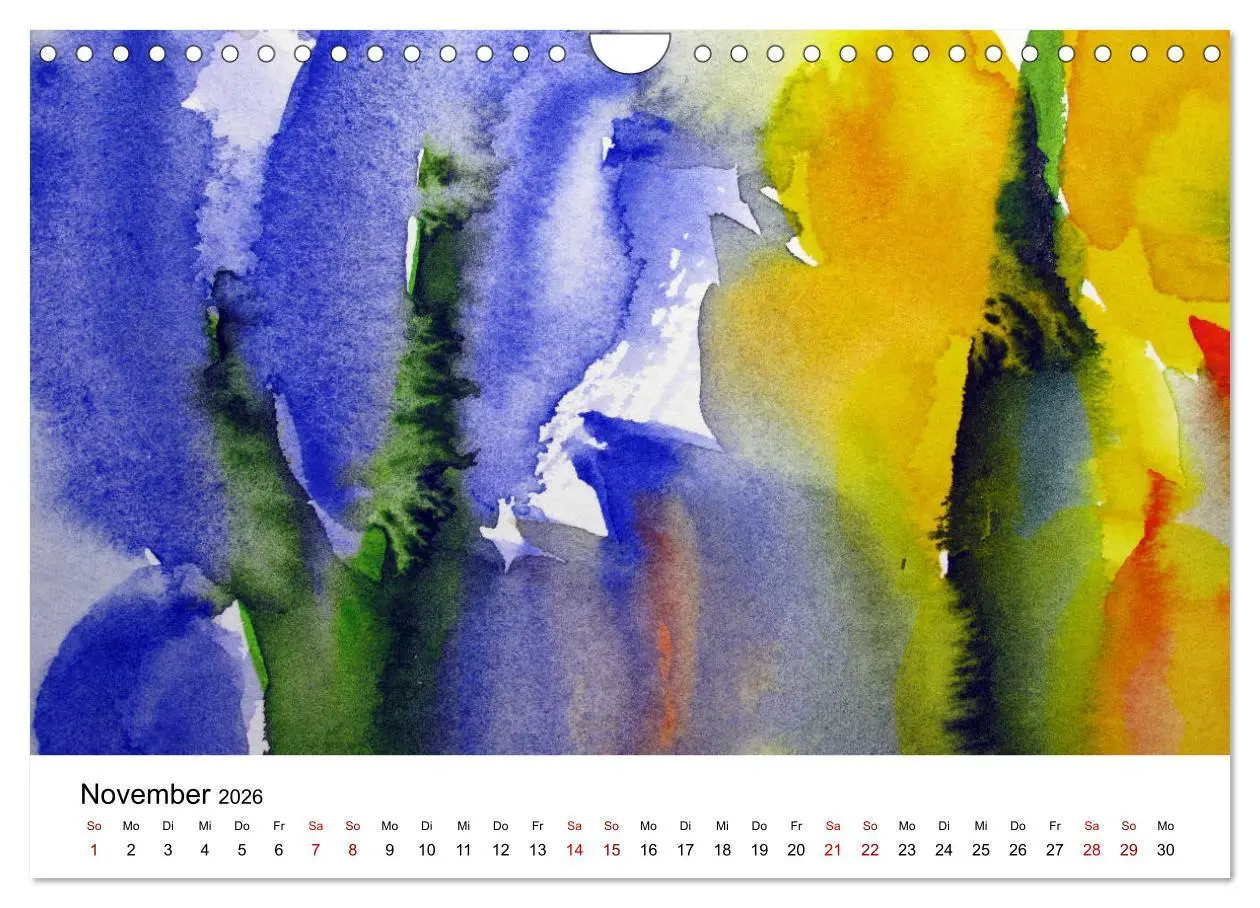 Bild: 9783457892992 | Blütenduft Aquarelle (Wandkalender 2026 DIN A4 quer), CALVENDO...