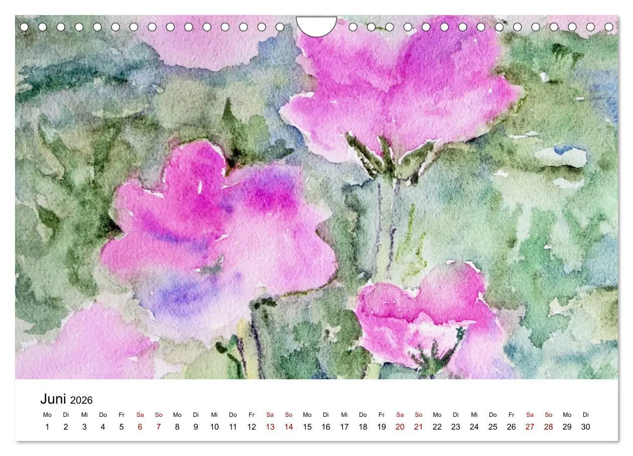 Bild: 9783457892992 | Blütenduft Aquarelle (Wandkalender 2026 DIN A4 quer), CALVENDO...