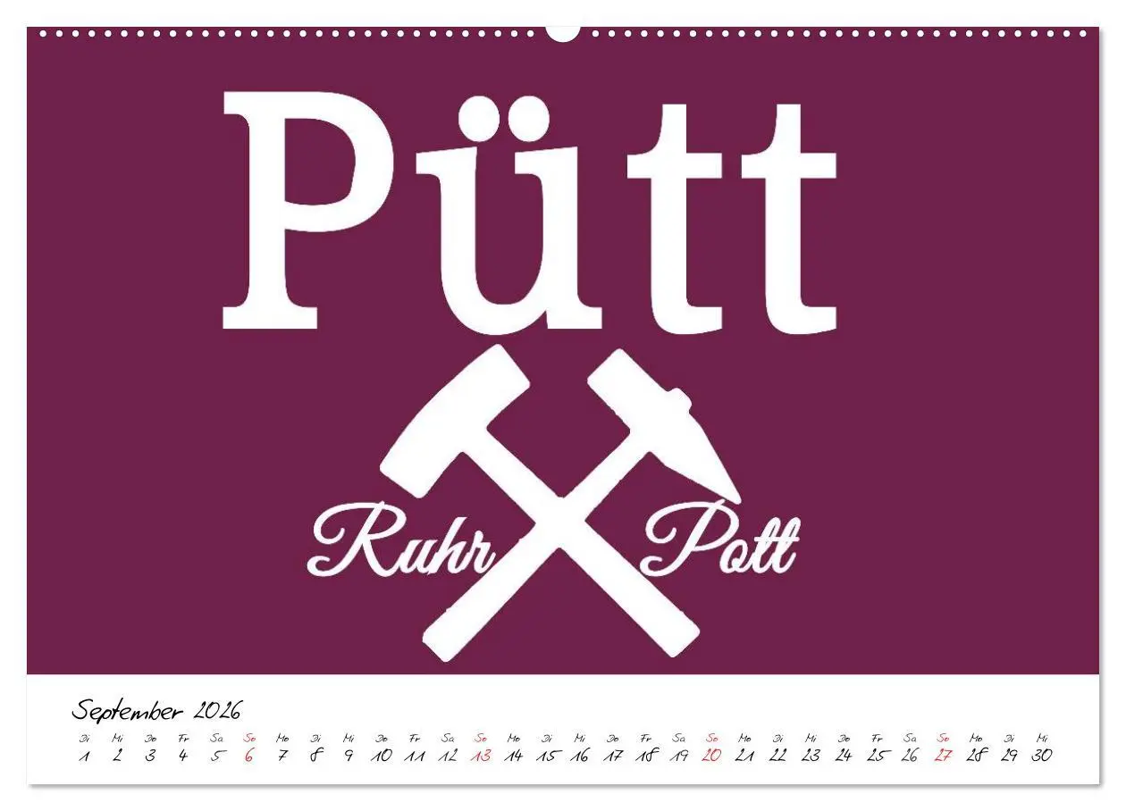 Bild: 9783457962992 | Ruhrpott Vokabeln (Wandkalender 2026 DIN A2 quer), CALVENDO...