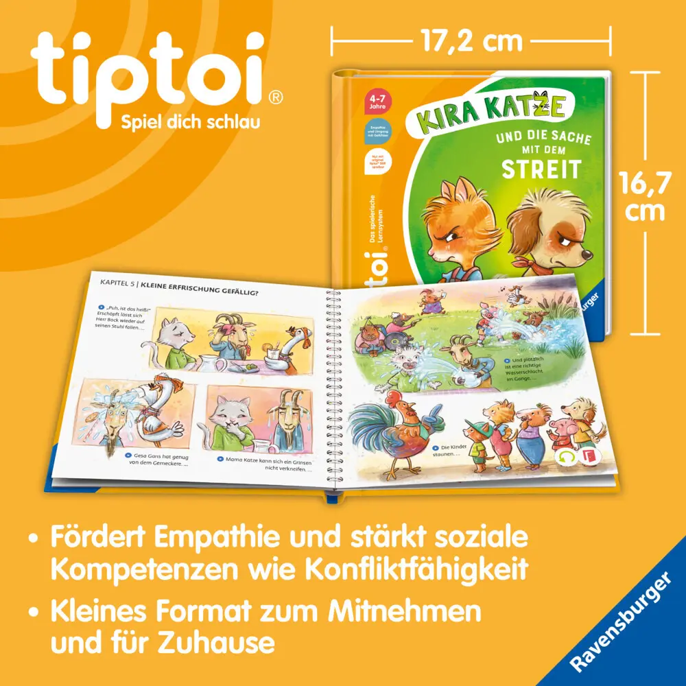 Bild: 9783473492992 | tiptoi® Bildergeschichten über den Umgang mit Gefühlen - Kira Katze...