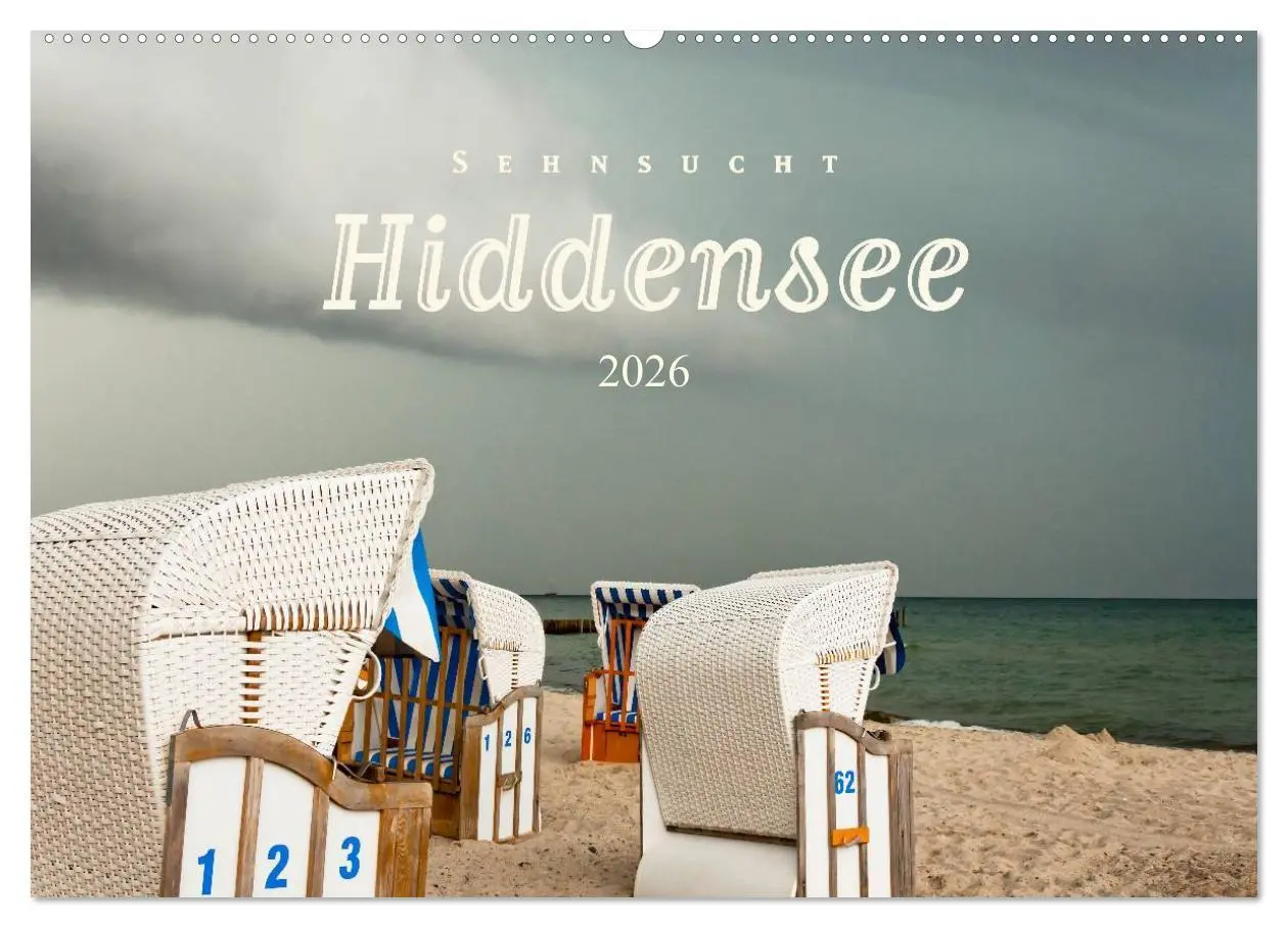 Cover: 9783516052992 | Sehnsucht Hiddensee 2026 (Wandkalender 2026 DIN A2 quer), CALVENDO...